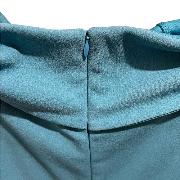 MARINA Strapless Teal Dress - Picture 4 of 5